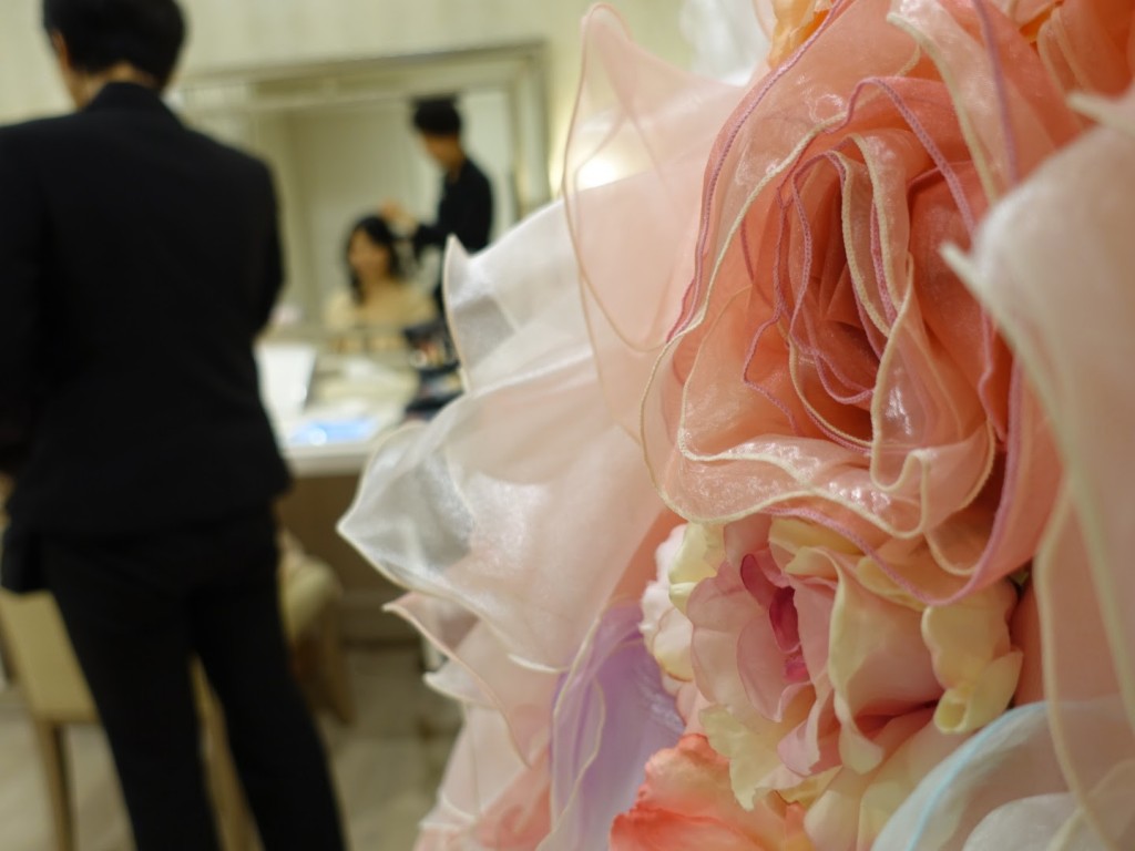 アニヴェルセルみなとみらい横浜結婚式当日レポブログ ブライズルームにて