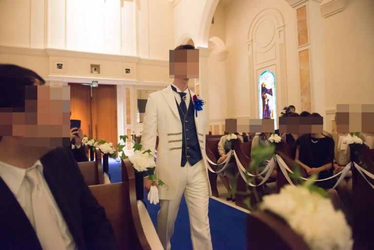 [当日レポ6]挙式♡新郎入場[アニヴェルセルみなとみらい横浜結婚式ブログ] ひよこファミリー