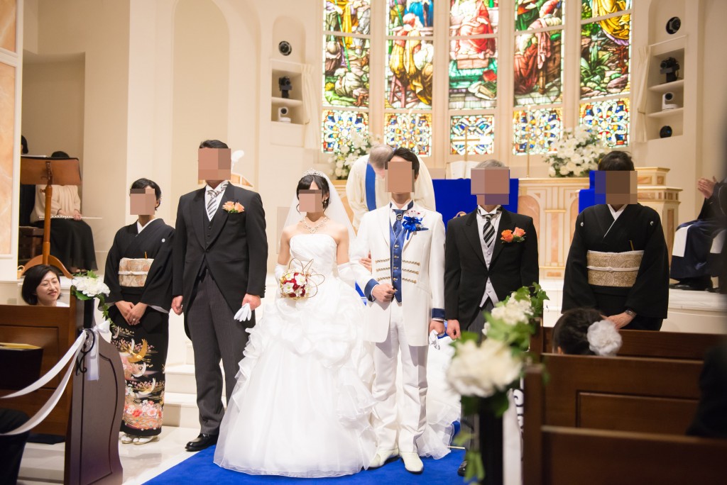 アニヴェルセルみなとみらい横浜 結婚式レポブログ チャペルでの挙式（神前式）署名 祝祷