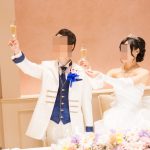 アニヴェルセルみなとみらい横浜 結婚式レポブログ ヴィラスウィートでの披露宴 乾杯、高砂記念撮影
